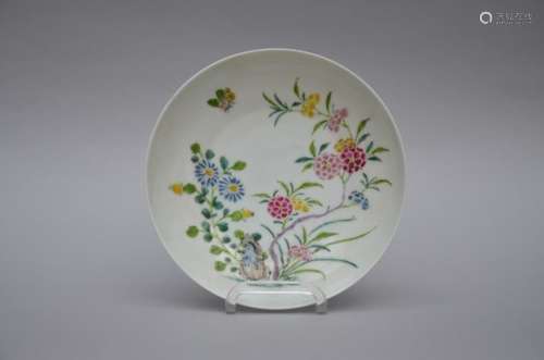 A famille rose dish with 'boneless style' decoration, Yongzheng mark and period (*) (15cm)