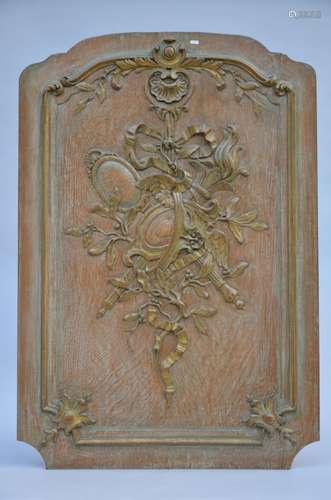 An oak carved relief, Louis XV (109x74cm)