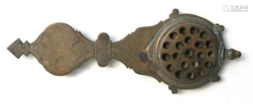 A 19th century Indian pastille burner, 23cms (8.75ins) long.