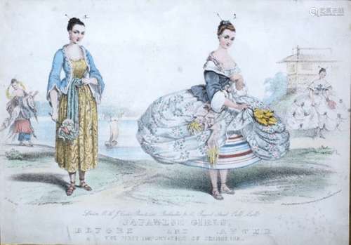 French lithography 19th Century 'Haleurs Prenant leur Repas' after Aubry le Comte 32cm x 23cm pair