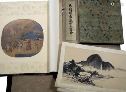 Various cloth bound albums, prints and other ephemera Chinese