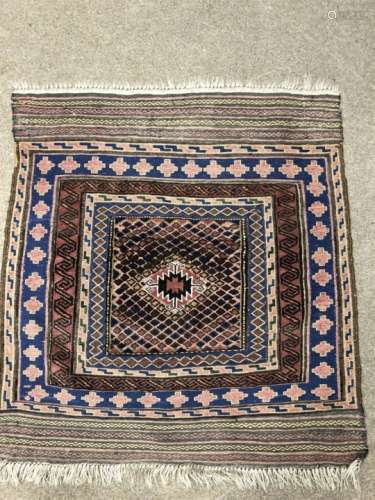 A LOT OF THREE SQUARE EASTERN RUGS