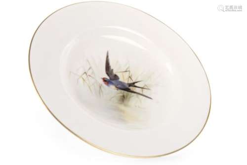 A ROYAL WORCESTER PLATE BY WILLIAM POWELL