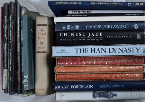 Books Mainly reference all on Asian art to include 'The Art of Rhinoceros Horn Carving in China'