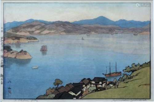 Hiroshi Yoshida (1876-1950) The Island Sea: A calm day (Seto uchi kaishu dai ni: Seinaru hi), signed