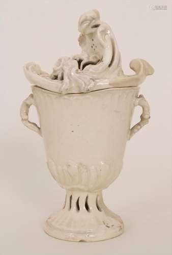 Creamware Rokoko Potpourri Vase / Räuchergefäß / A…