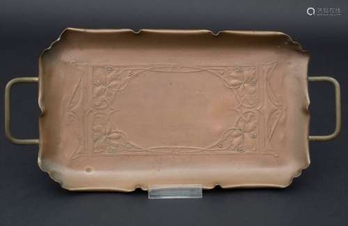 Jugendstil Tablett / An Art Nouveau tray, WMF, um …
