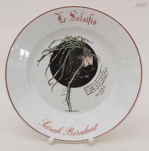 Künstlerteller 'Le Salsifis Sarah Bernhardt' / An …