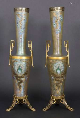 Paar Jugendstil Vasen / A pair of Art Nouveau vase…