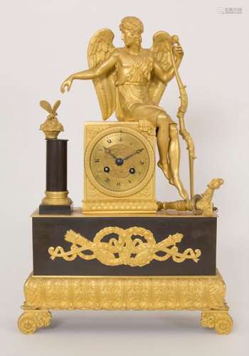 Empire Pendule 'Die Jagd', Frankreich, um 1820