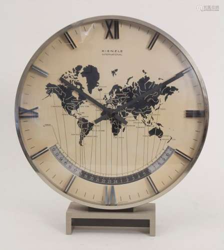 Weltzeituhr / A world clock, Kienzle, um 1960