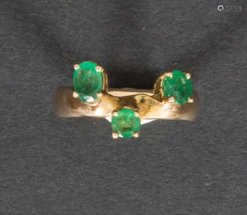 Damenring mit Smaragd / A ladies ring with emerald