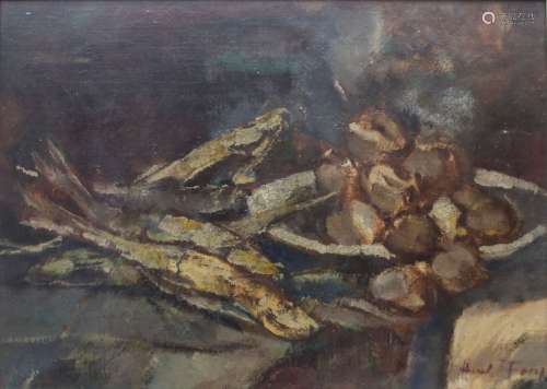 Hanns Fay (1888 1957), 'Stillleben mit Fischen' / …