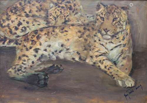 Franz Poetsch (1912 1971), 'Leopardenpaar' / 'A li…