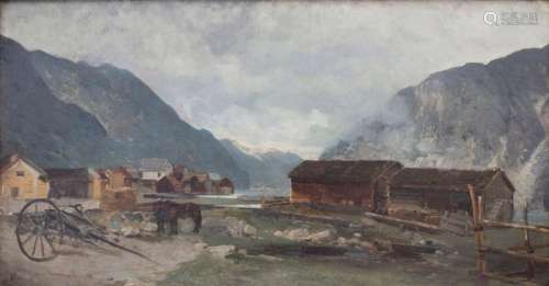 Hans Ritter von Petersen (1850 1914), 'Dorf am Geb…