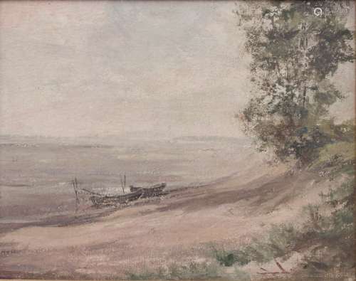 Alfred Hahn (1886 1965), 'Strand mit Booten' / 'A …