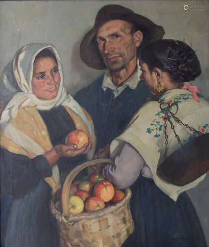 Kurt Leyde (1881 1941), 'Der Apfelverkauf' / 'The …
