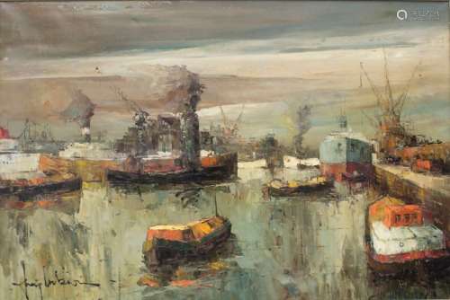 Künstler der 1960er Jahre, 'Hafen' / 'A harbour'