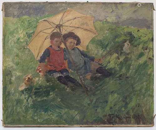 Friedrich Kallmorgen (1856 1924), 'Kinder unterm S…