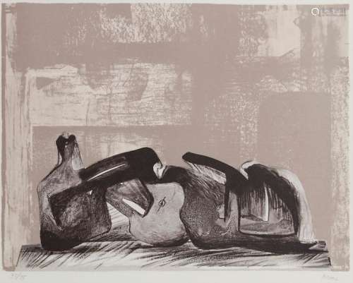 Henry Moore (1898 1986), 'Liegende' / 'Reclining f…