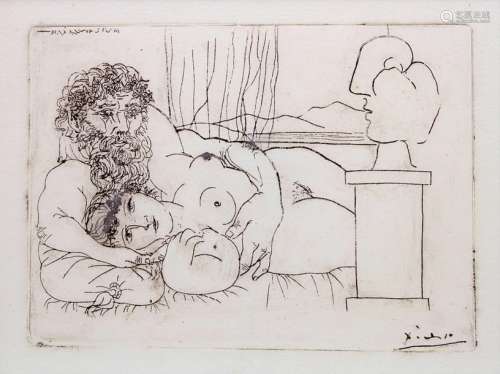 Pablo Picasso (1881 1973), 'Ruhender Bildhauer I' …