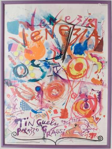 Jean Tinguely (1925 1991), Ausstellungsplakat 'Pal…