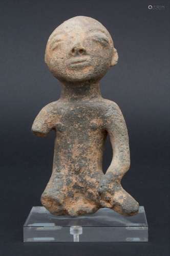 Tonfigur / A clay figure, präkolumbianisch