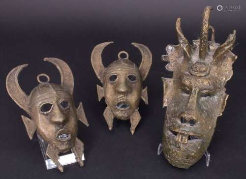 3 Masken, Senufo, Elfenbeinküste