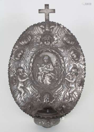Barock Weihwasserbehälter / A silver Baroque holy …
