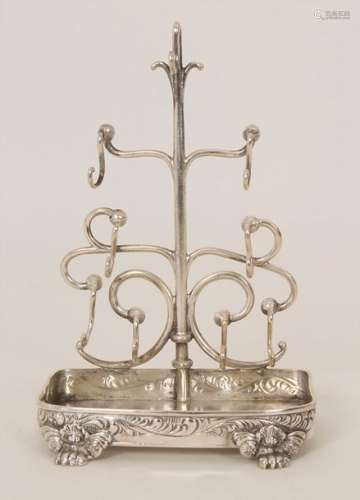 Schmuckhalter / A silver holder for jewellery, um …
