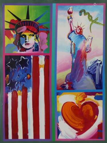 PETER MAX (AMERICAN, b. 1937).