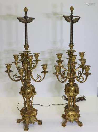 Pair Of Fine Quality 19th Century Gilt Bronze