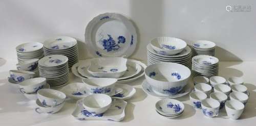 Royal Copenhagen Lot Of Blue Flower Porcelain.