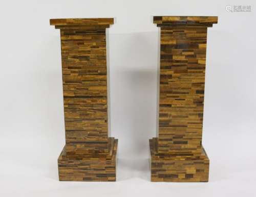 Impressive Pair Of Midcentury Style Tigers Eye