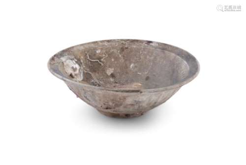 A LARGE CHINESE CELEDON GLAZED CARGO BOWL, possibly 17th Century, of circular form with lipped