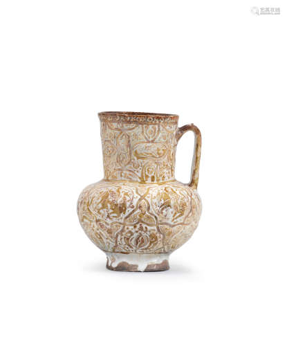 A Kashan lustre pottery jug Persia, 12th/ 13th Century
