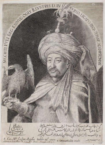 (2) Aegidius Sadeler II (d. 1629), Zeynal Khan and Mehdi Quli Beg, Persian ambassadors to the court of Rudolf II Prague, 1604 and 1605