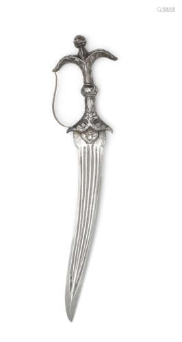 A steel dagger (chilanum) India, 17th Century