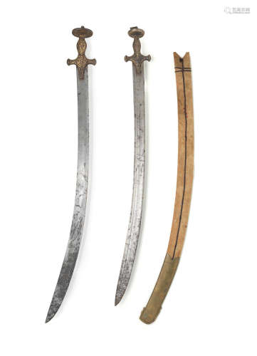 (2) Two steel swords (tulwars) North India, 18th/ 19th Century