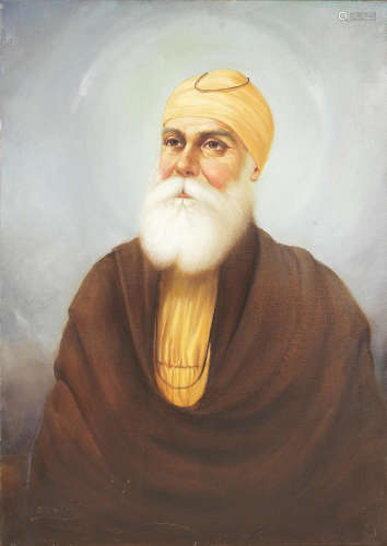 The first Sikh Guru, Guru Nanak by Bodhraj, 1986