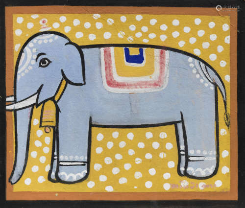 Elephant Jamini Roy(India, 1887-1972)