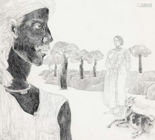 Untitled Laxma Goud(India, b. 1940)