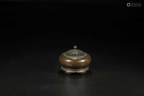 BRONZE CAPPING CENSER IN 3-PIECE
