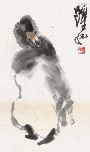 沈耀初 （1907-1990） 鸭 设色纸本未裱