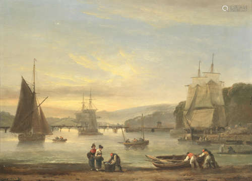 On the River Teign Thomas Luny(British, 1759-1837)