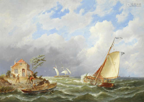 On the isle of Arneland, Holland Pieter Christian Dommersen(Dutch, 1865-1913)