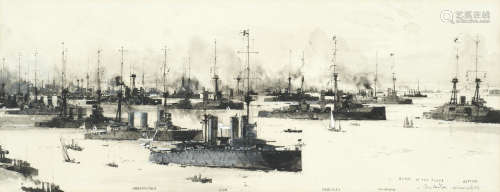 'Some of the Fleet' - Spithead, July 1912 Charles Edward Dixon(British, 1872-1934)