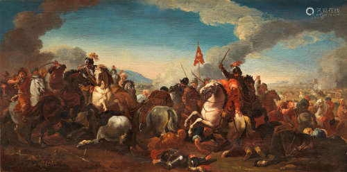 Jacques Courtois, called il Borgognone(Saint-Hyppolite 1621-1676 Rome) A cavalry skirmish