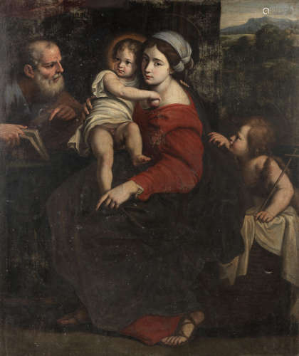 After Annibale Carracci18th Century The Holy Family with the Infant Saint John the Baptist, 'The Montalto Madonna'