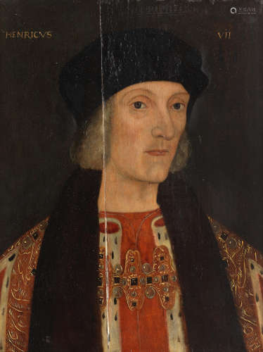 English School17th Century Portrait of Henry VII, bust-length, in ermine trimmed costume